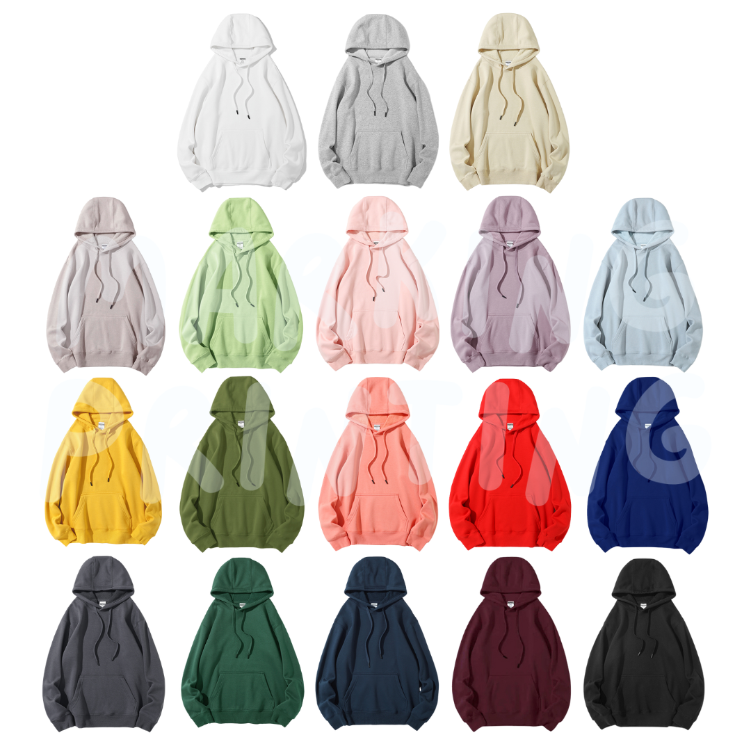 AG6W788 350g polar fleece drop shoulder hooded sweatshirt