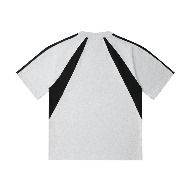 MT19588 240克重磅拼色插肩短袖TEE