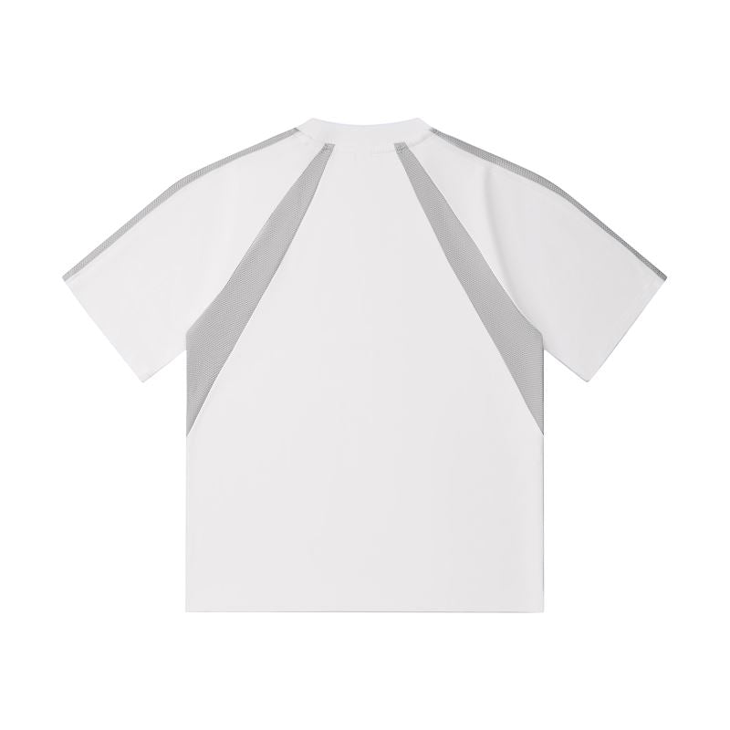 MT19588 240克重磅拼色插肩短袖TEE