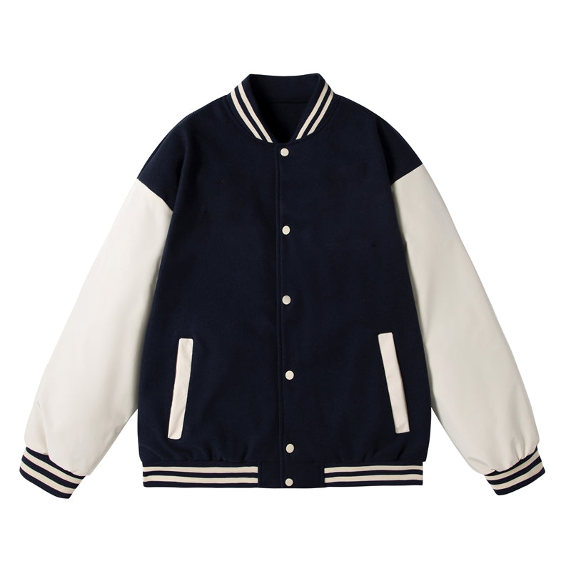 MTJ2311 抓毛落肩棒球褸