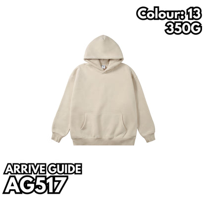 AG517 重磅抓絨落肩連帽衛衣