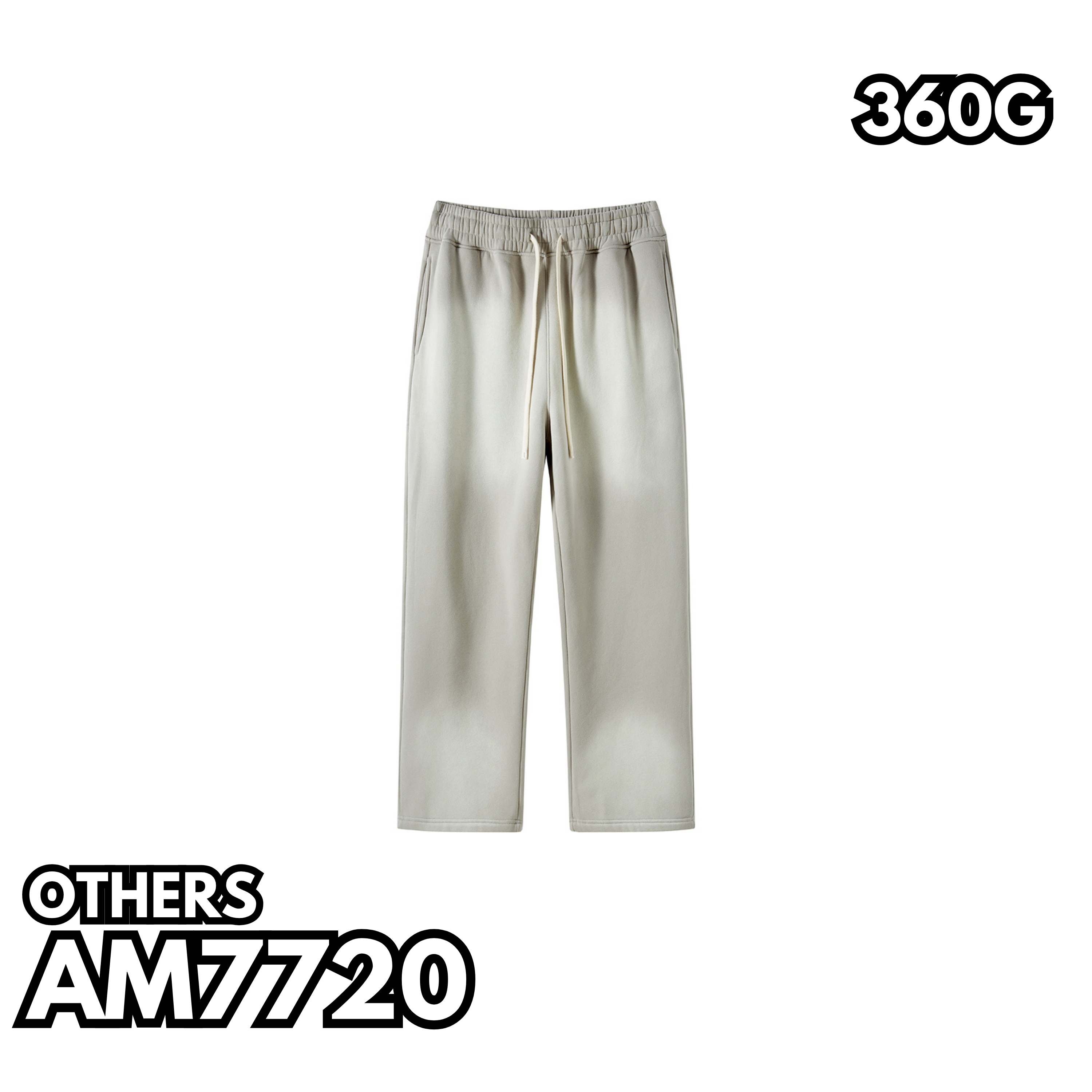 AM7720 360g velvet spray-dyed washed heavyweight straight trousers