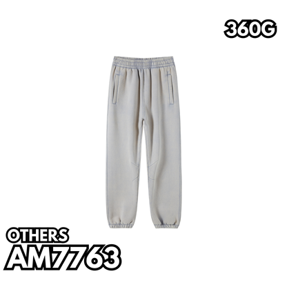 AM7763 360g velvet batik washed heavyweight trousers