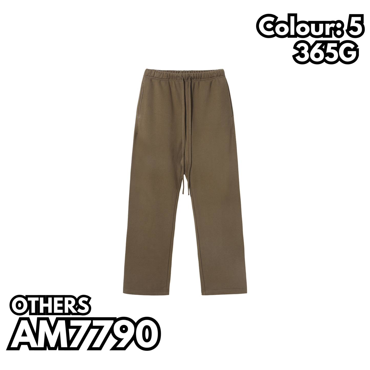 AM7790 365克斯密絨重磅直筒長褲