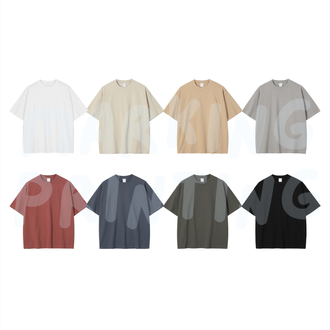 AM8806 310g washed super heavy drop shoulder short sleeve TEE