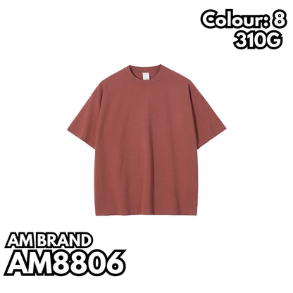 AM8806 超重磅水洗落肩短袖TEE