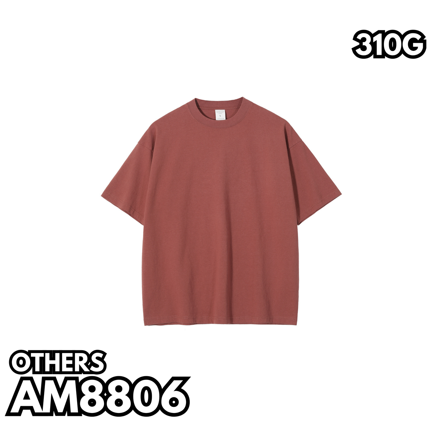 AM8806 310g washed super heavy drop shoulder short sleeve TEE