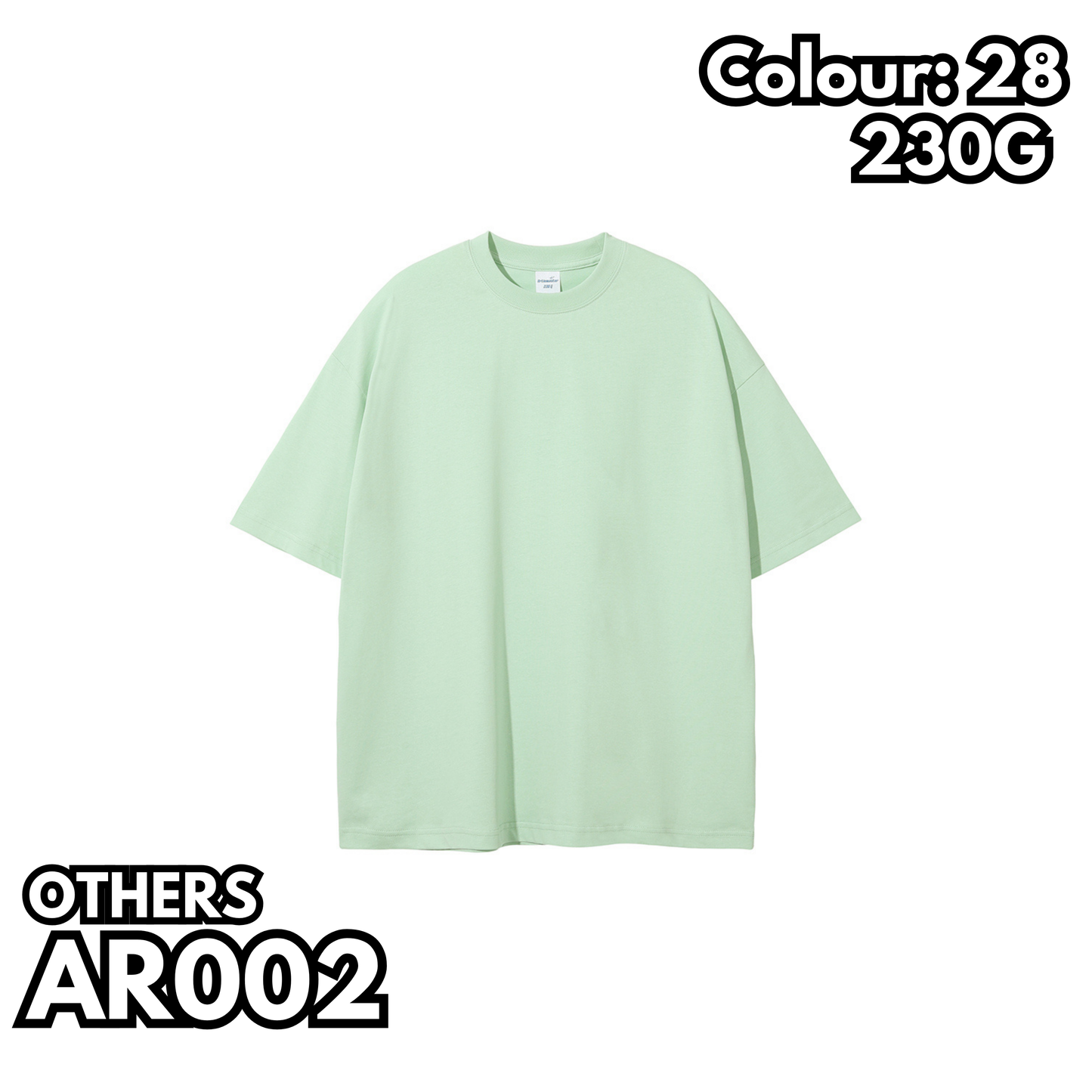 AR002 230g heavyweight drop shoulder short sleeve TEE