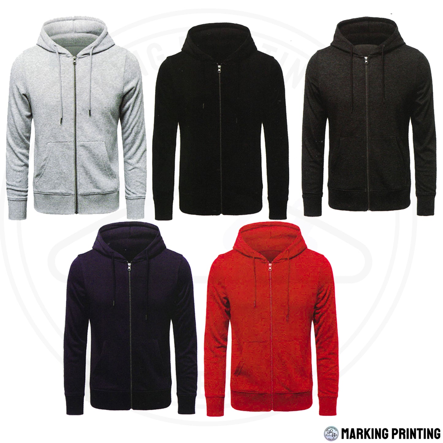 BYB004 300ct Zipper Hoodie