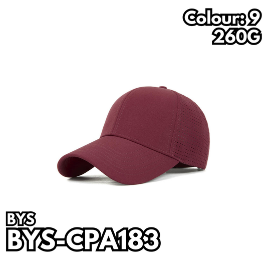 BYS-CPA183 260克速乾半網運動棒球帽