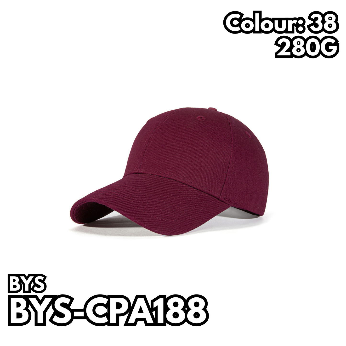 BYS-CPA188 280克純棉棒球帽