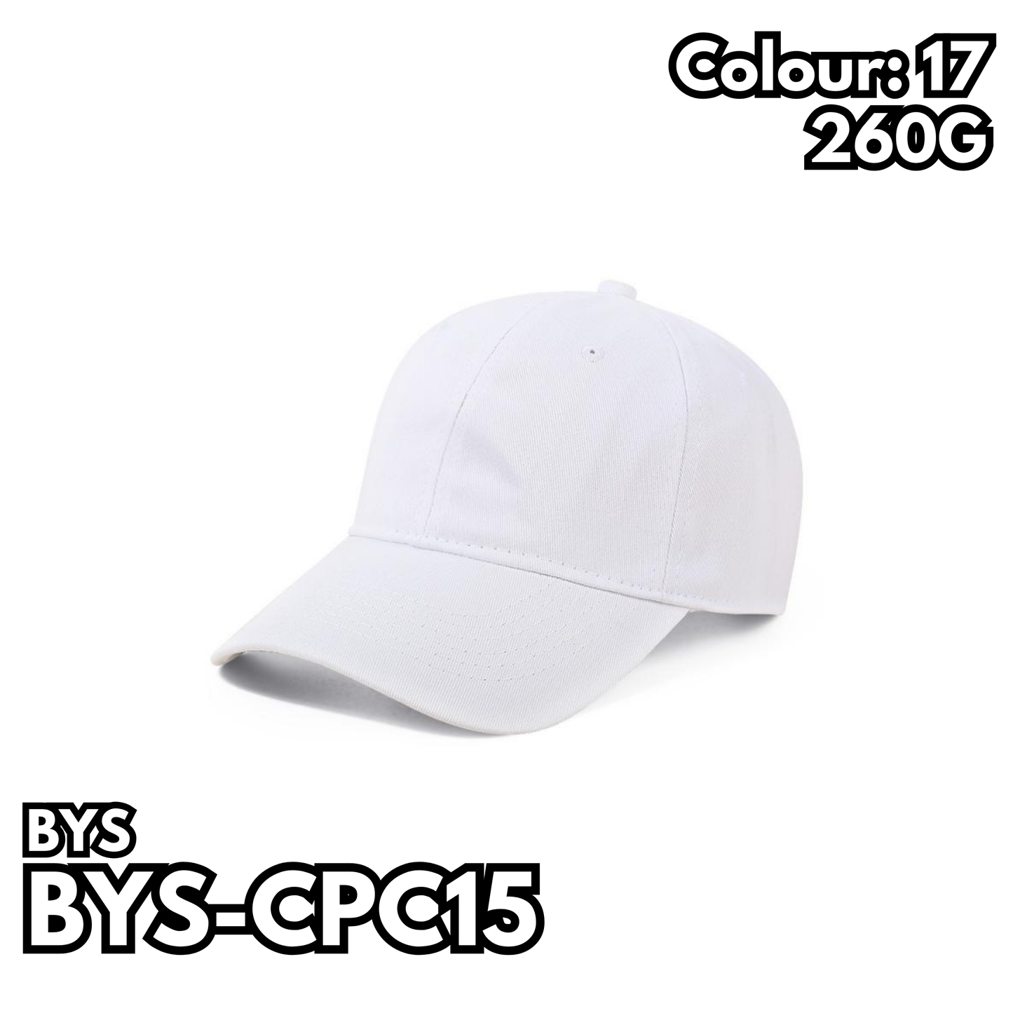 BYS-CPC15 260克純棉軟頂棒球帽