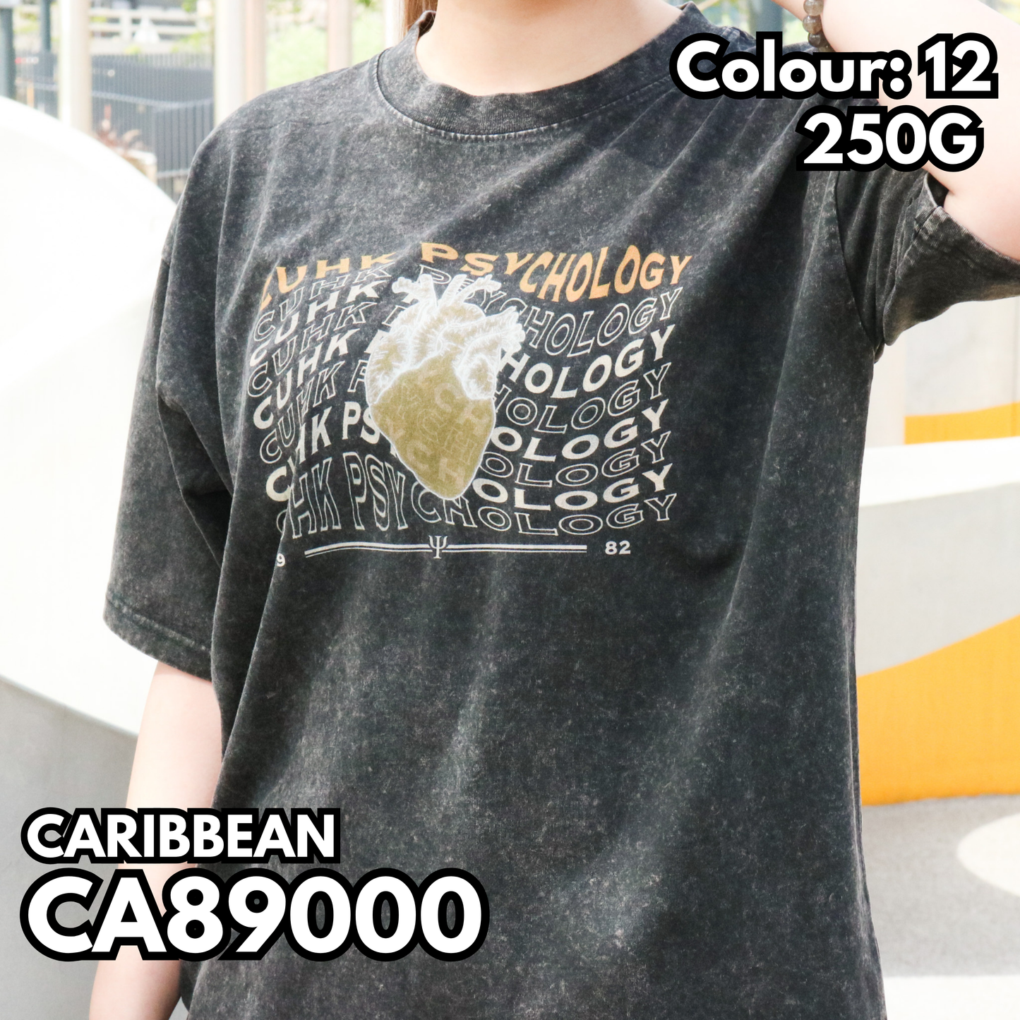 CA89000 重磅雪花洗水短袖TEE