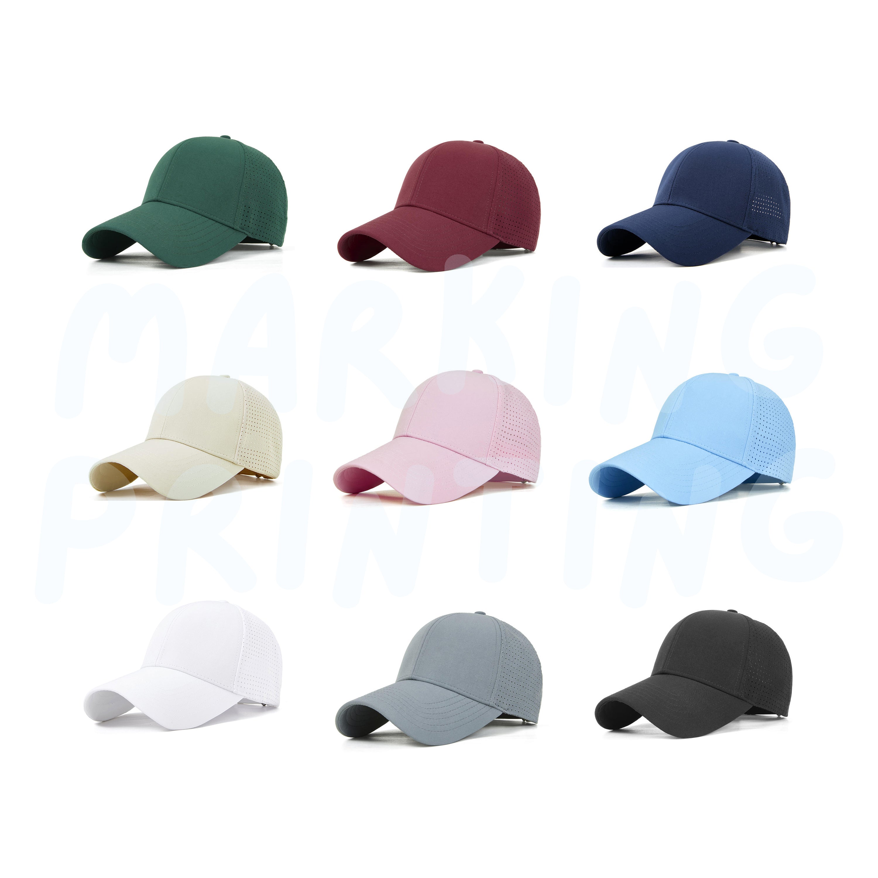 BYS-CPA183 260g quick-drying half-mesh sports baseball cap