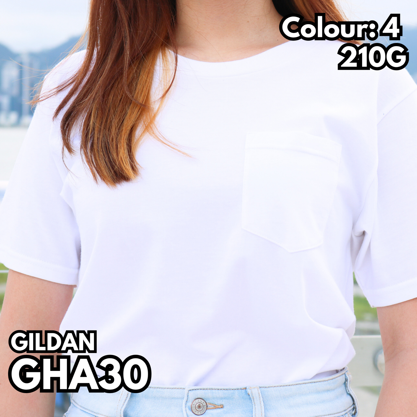 GHA30 重磅短袖口袋TEE