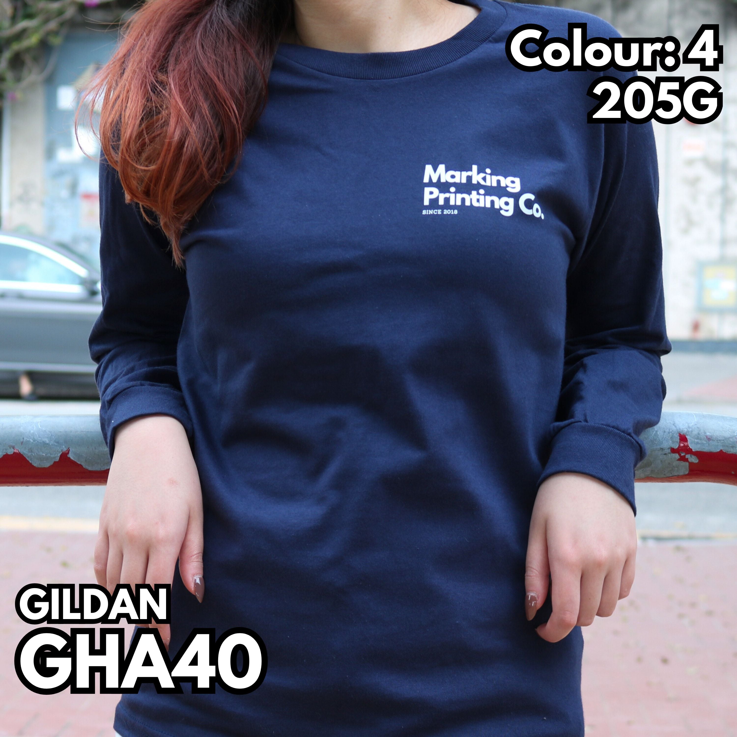 GHA40 210g long sleeve TEE