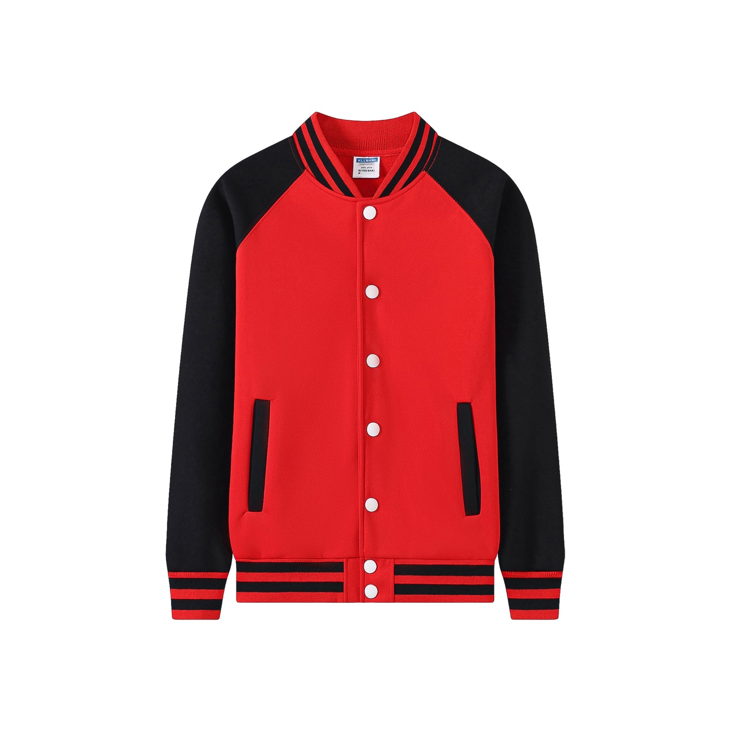 MT722 600g Heavyweight Raglan Button Baseball Jacket