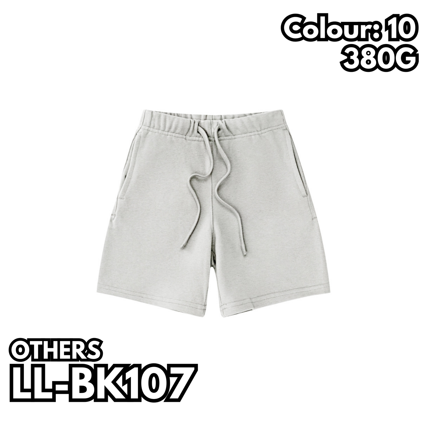 LL-BK107 380克童裝重磅休閒短褲