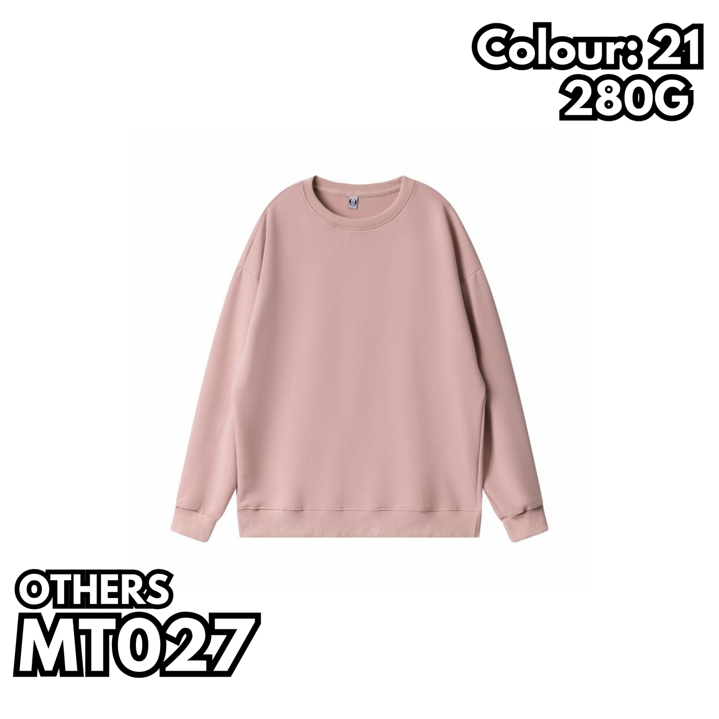 MT027 280克小落肩衛衣