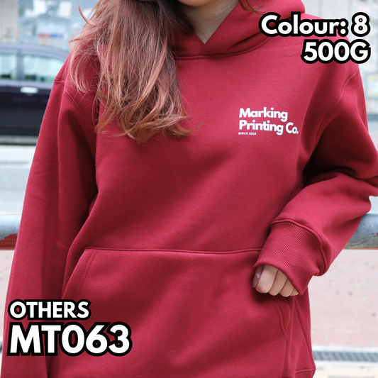 MT063 重磅羊羔絨絨落肩連帽衛衣