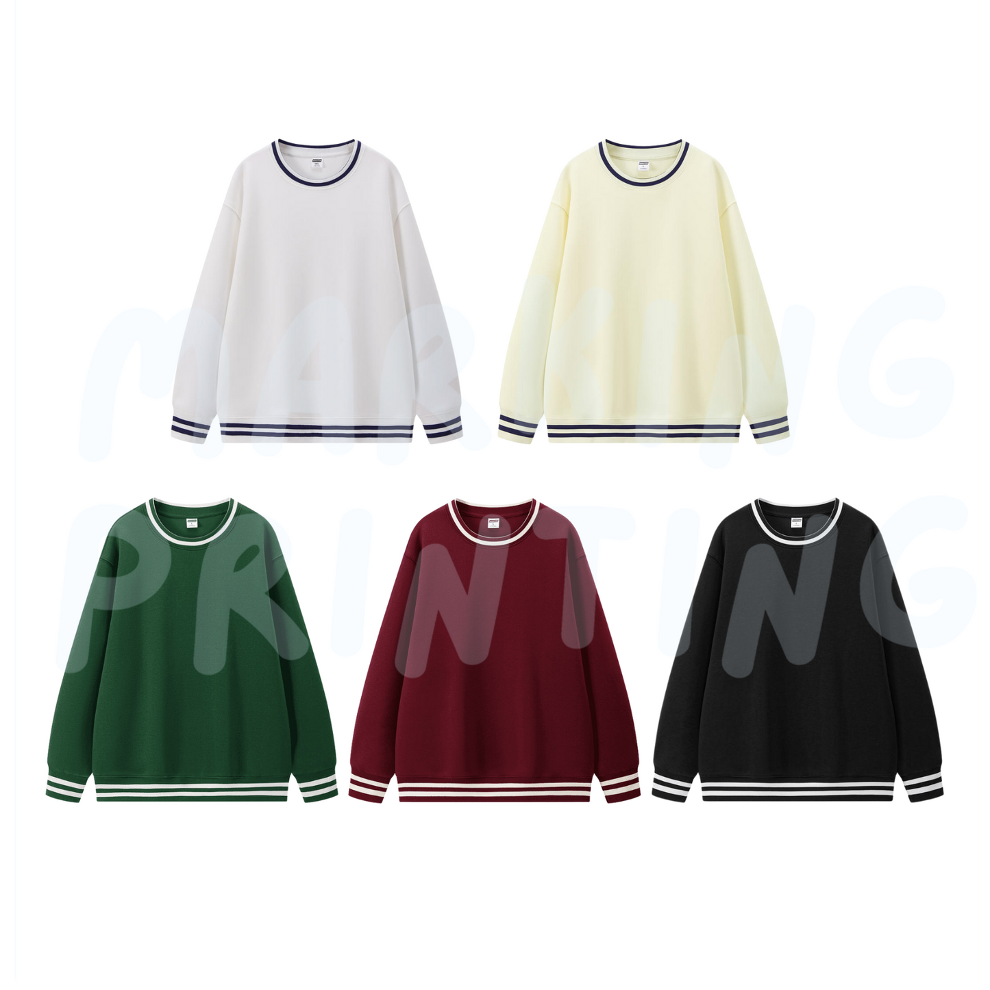 MT087 350g heavyweight two-tone sweatshirt 