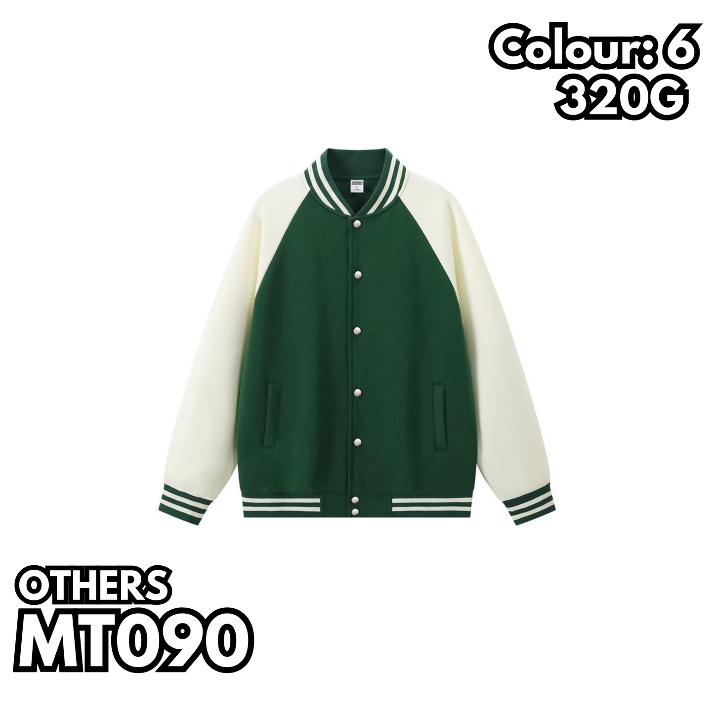 MT090 插肩棒球褸