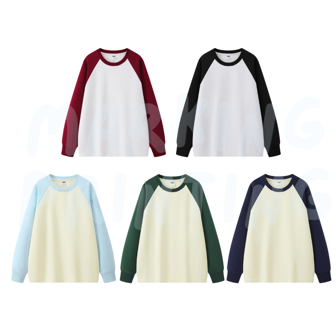 MT092 320g raglan sweatshirt 