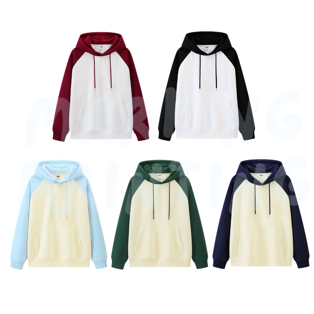 MT093 320g raglan hooded sweatshirt 