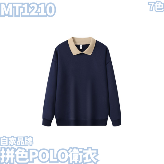 MT1210 Colorblock POLO Sweatshirt 