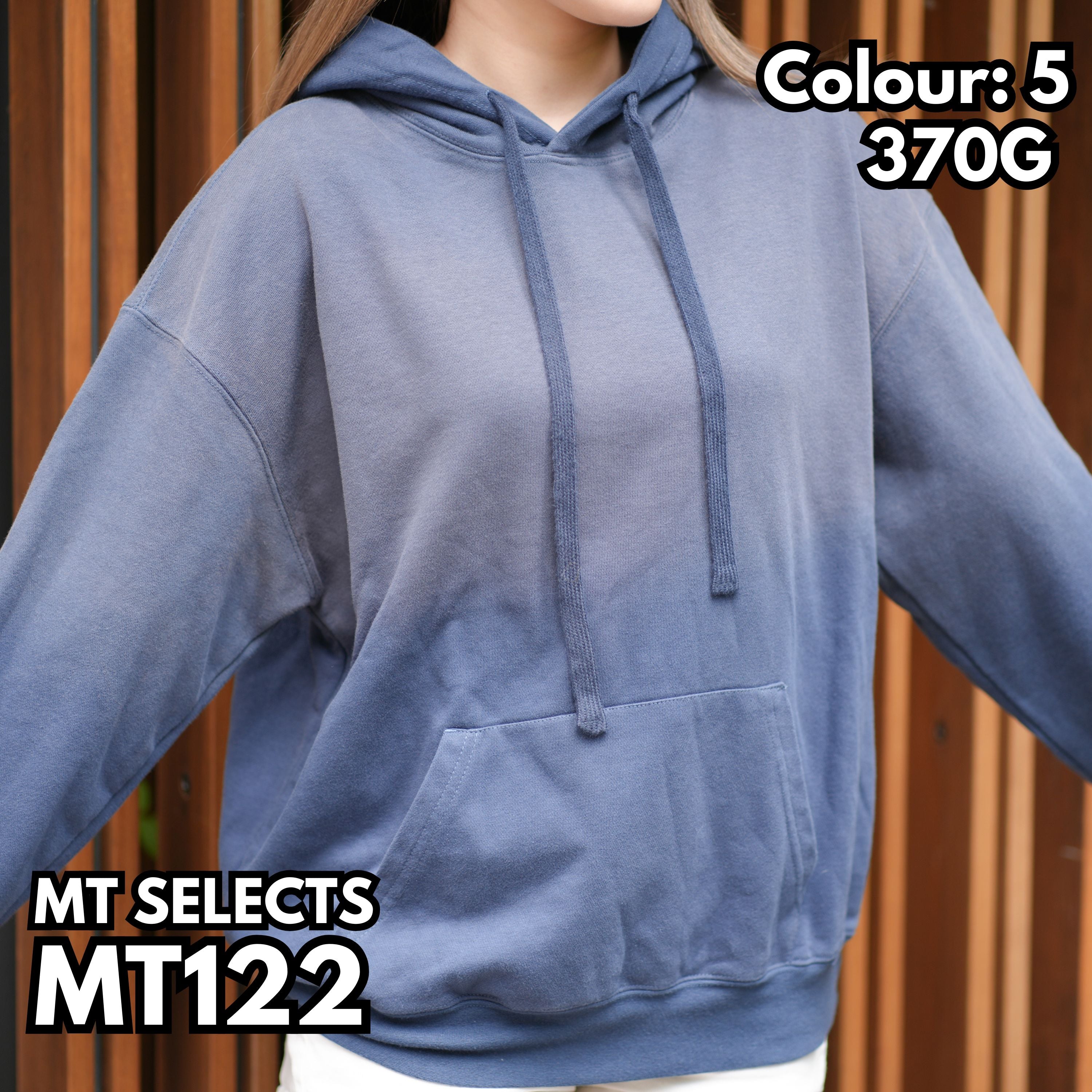 MT122 重磅漸變水洗毛圈連帽衛衣