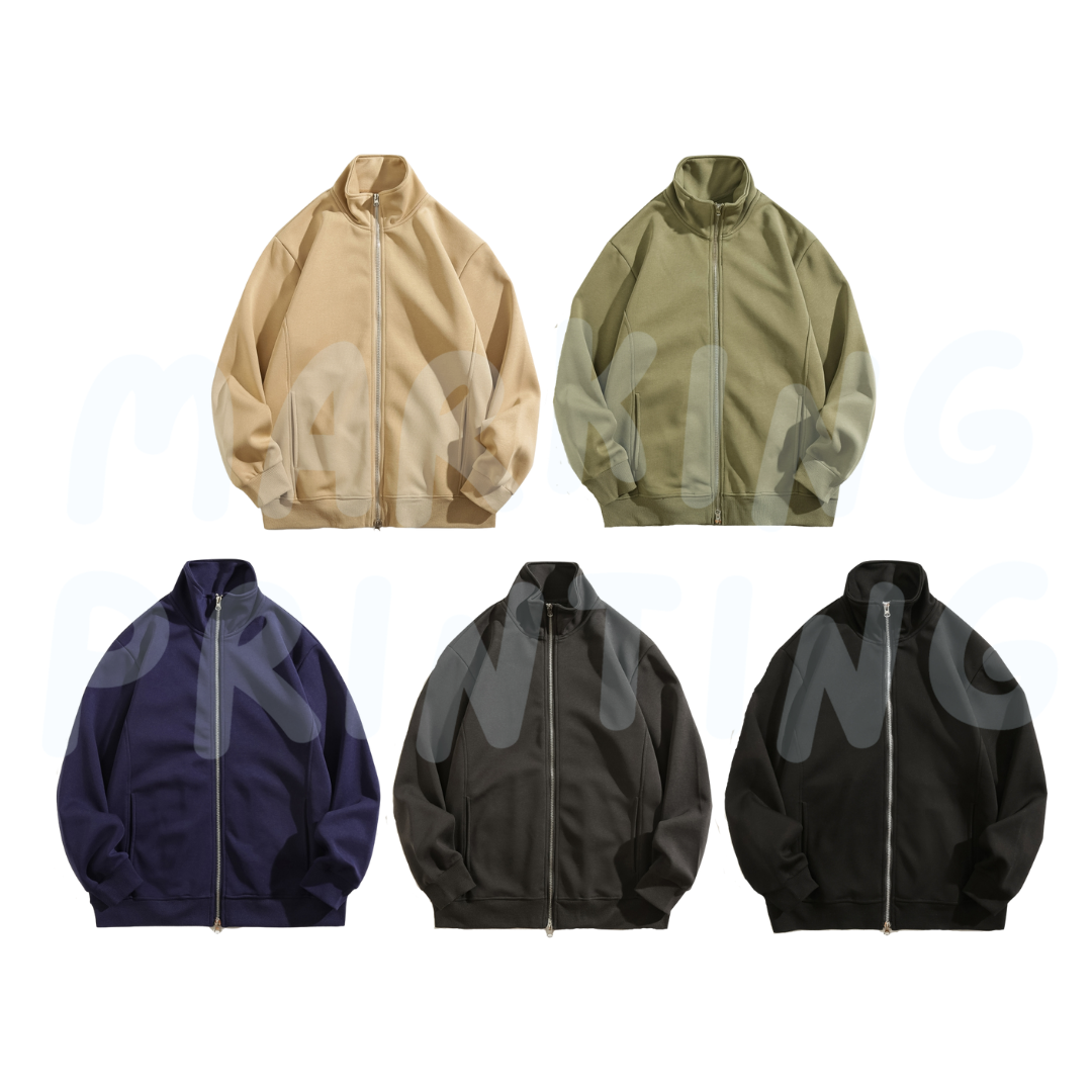 MT1881 320g stand collar zipper sweatshirt