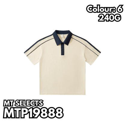 MTP19888 重磅條紋短袖POLO衫
