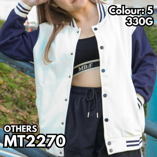 MT2270 重磅落肩棒球褸