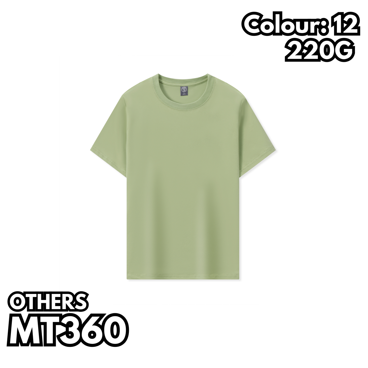 MT360 210g heavyweight SORONA short-sleeved TEE