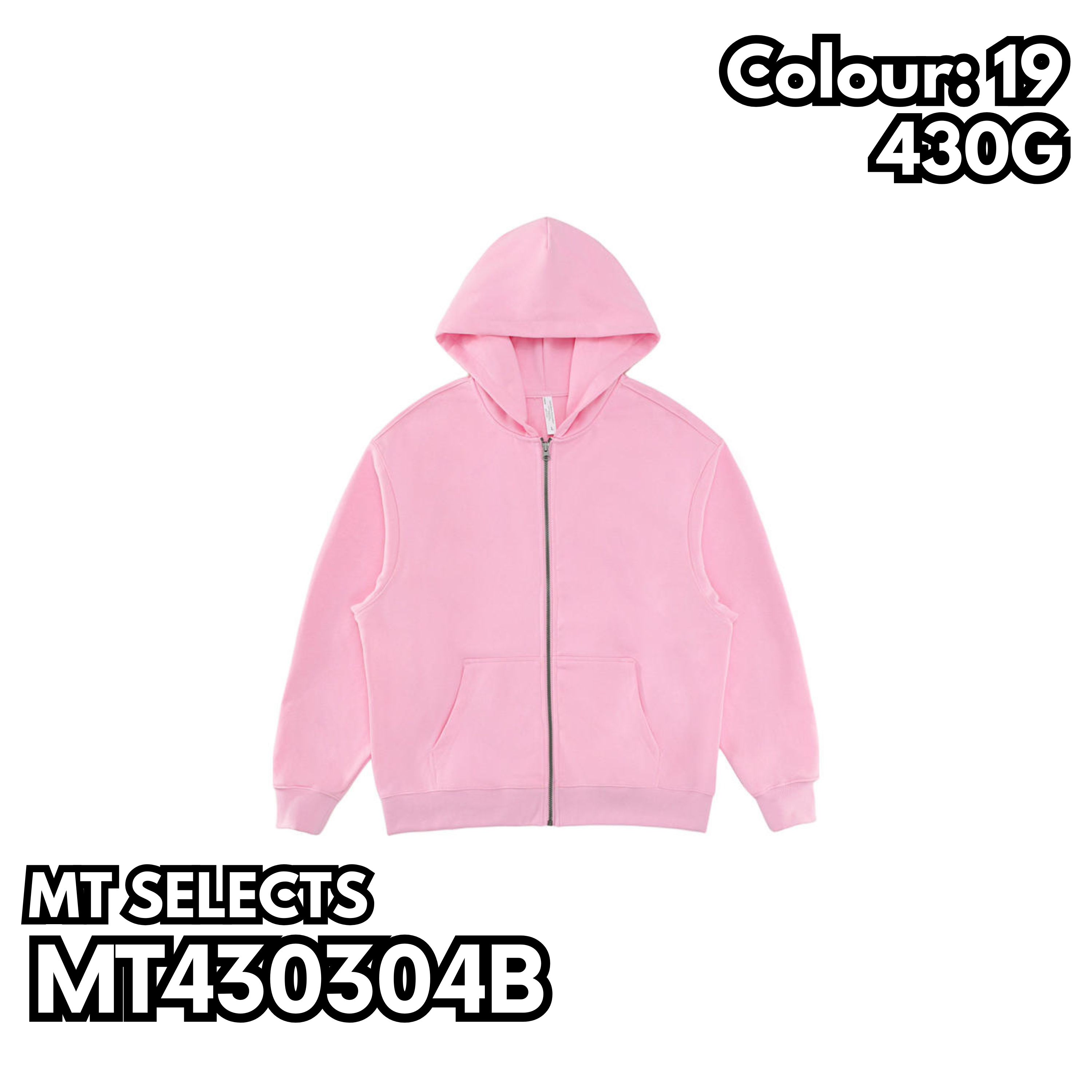 MT430304B 童裝重磅毛圈落肩拉鍊連帽衛衣