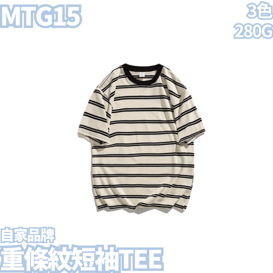 MTG15 重條紋短袖TEE