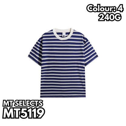 MT5119  重磅條紋短袖TEE