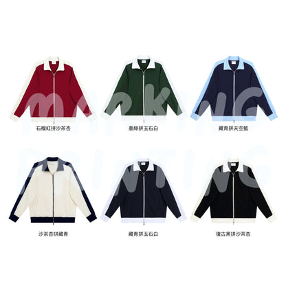 MT55077 重磅立領落肩拉鍊衛衣