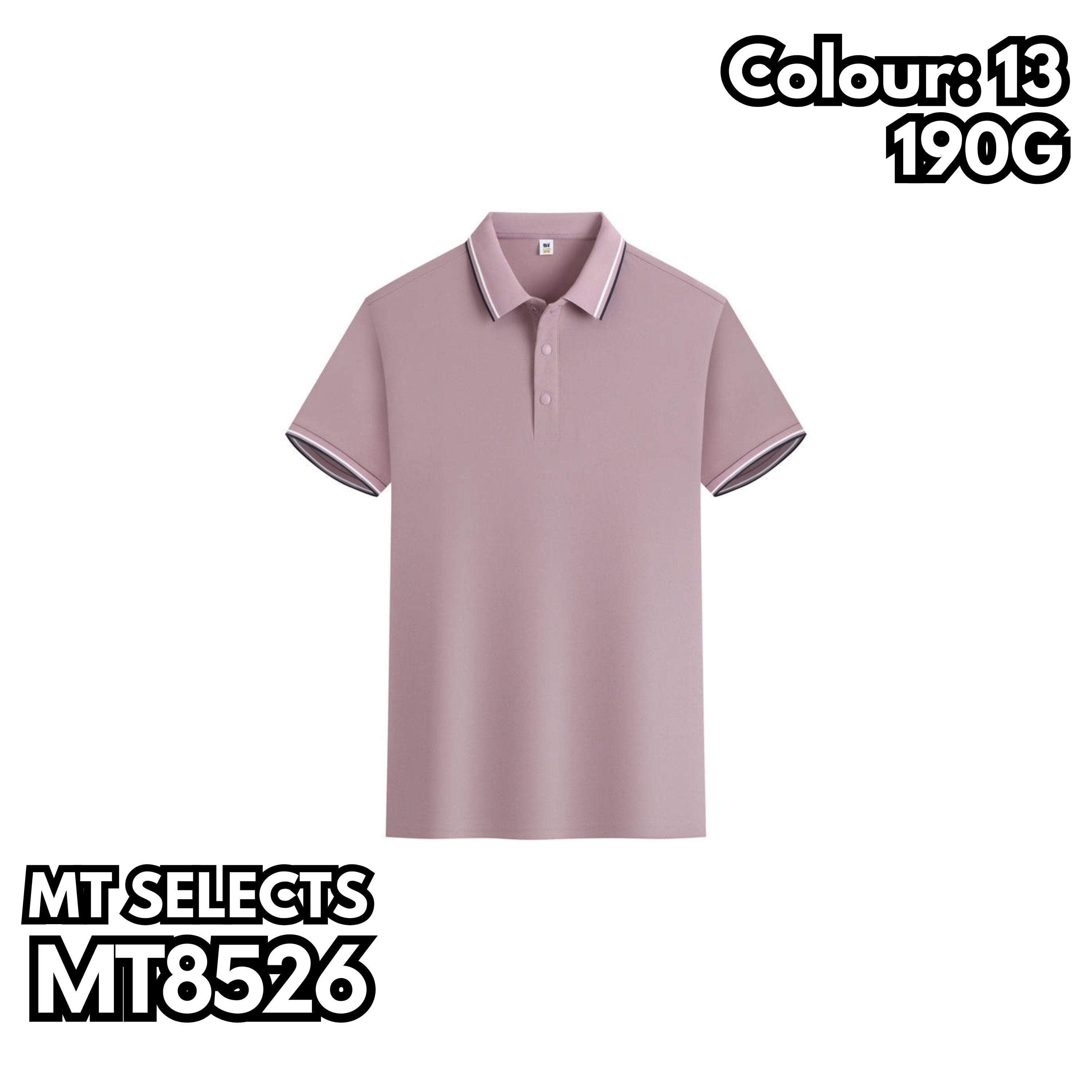 MT8526 間色邊短袖POLO衫