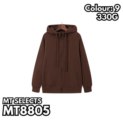 MT8805 立領插肩拉鍊連帽衛衣