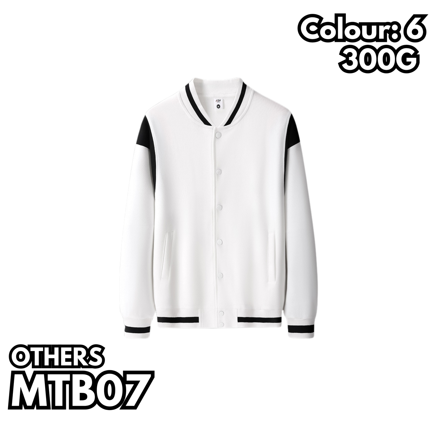 MTB07 拼布袖棒球褸