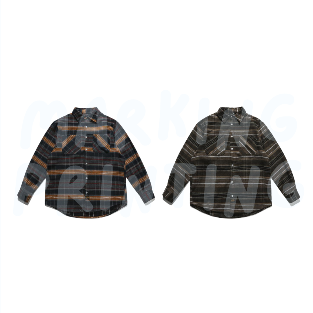 MTCS04 200g Pocket Checkered Shirt Jacket