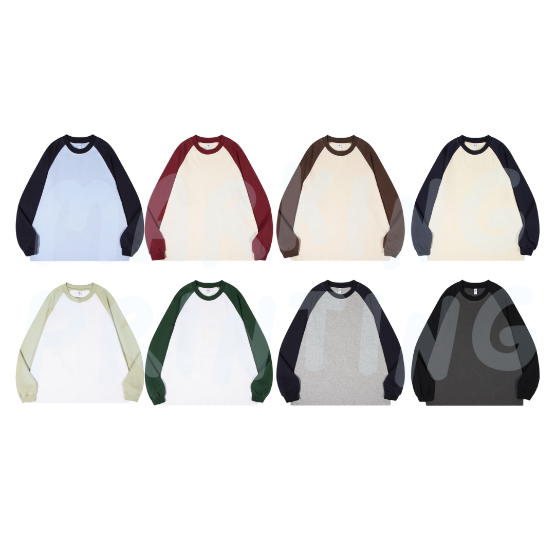 MTD19 250g raglan sweatshirt 