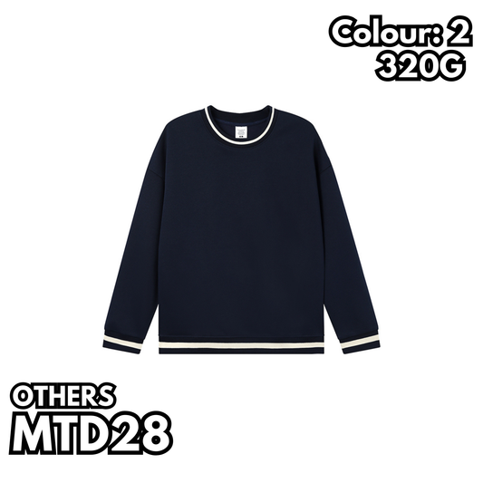 MTD28 320克間色螺紋衛衣