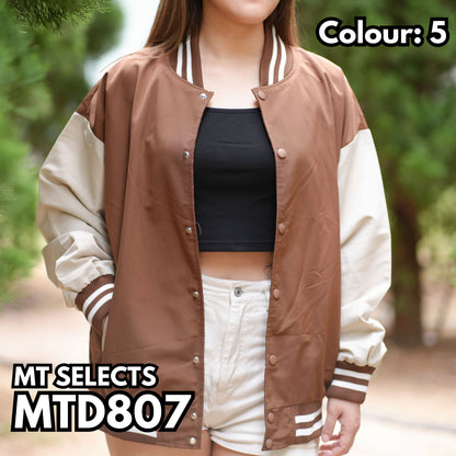 MTD807 牛津布落肩棒球褸