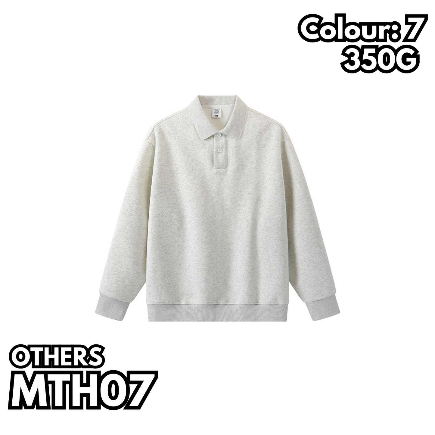 MTH07 350克重磅POLO衛衣
