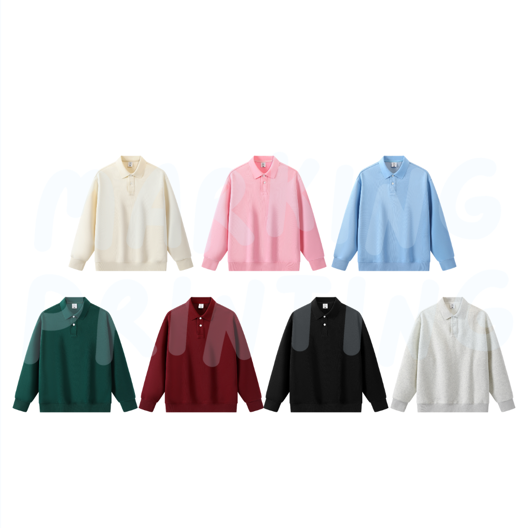 MTH07 350g heavyweight POLO sweatshirt 