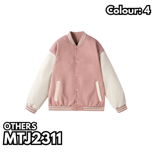 MTJ2311 抓毛落肩棒球褸