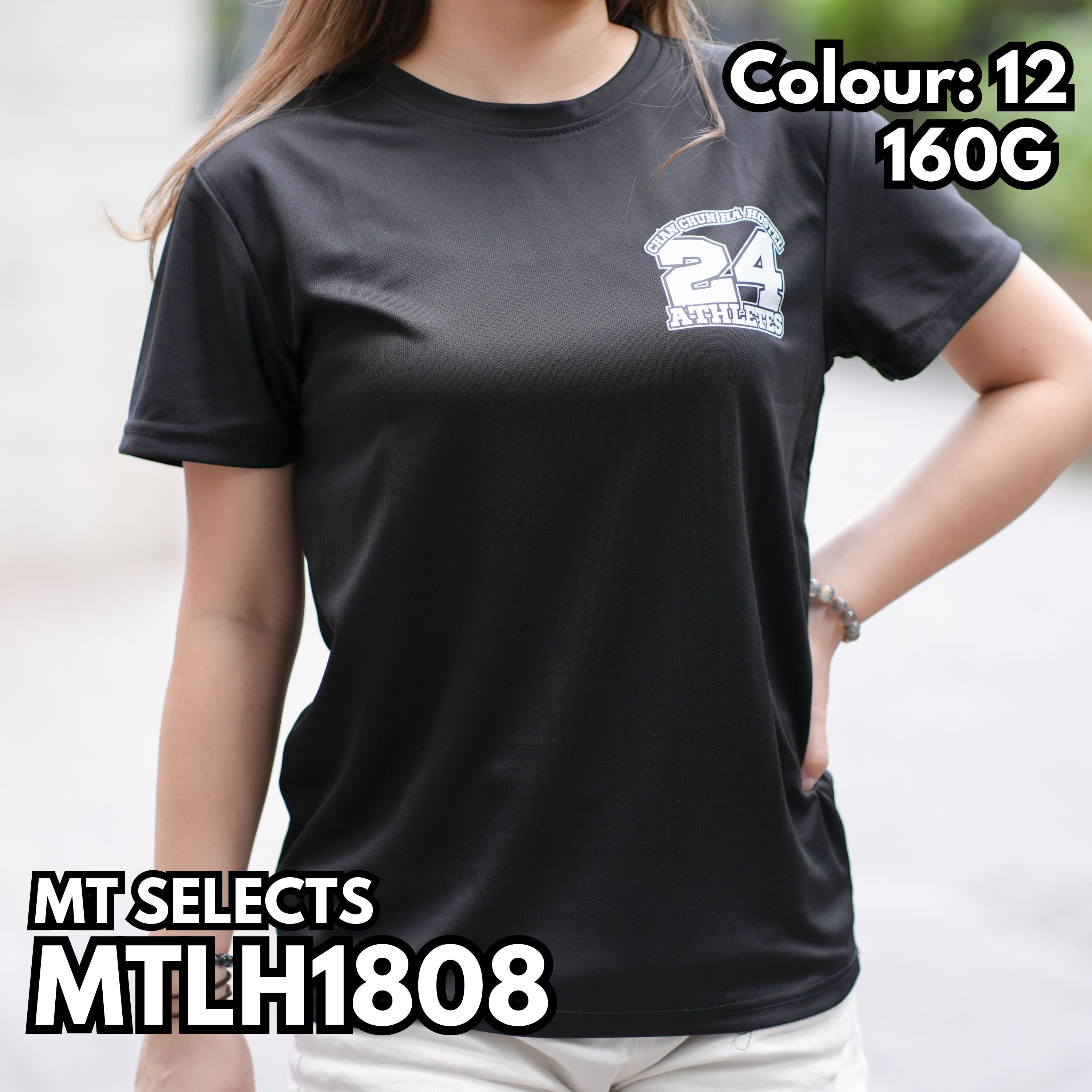 MTLH1808 160g quick-drying casual short-sleeved TEE