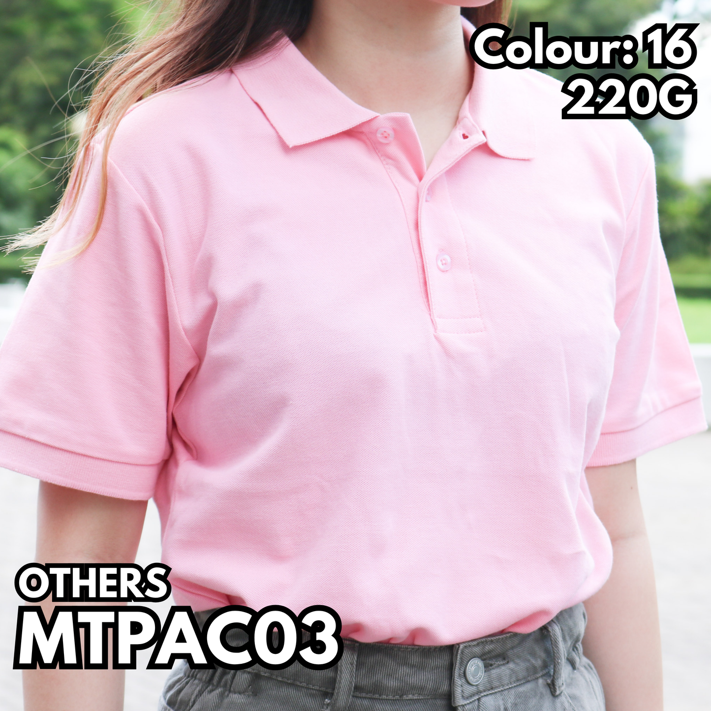 MTPAC03 220g heavyweight short-sleeved POLO shirt 